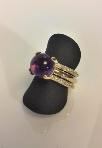 edelsmid atelier rinen goud diamant ametyst opdracht klant