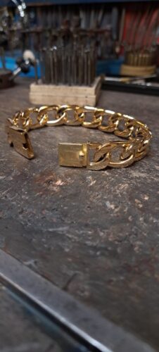 edelsmid atelier gouden gourmet schakel armband
