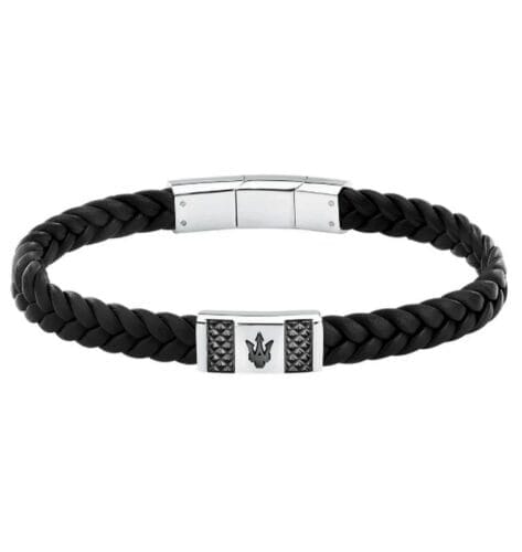 JM424AVE25 zwart bracelet maserati