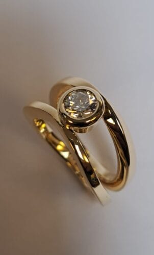 amfora edelsmid atelier ring goud labgrown